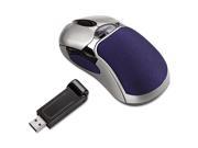 Optical HD Precision Cordless Gel Mouse Five Button Scroll Blue Sliver