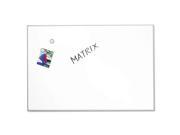 Matrix Magnetic Boards Painted Steel 34 x 23 White Aluminum Frame
