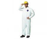 C Dupont Tyvek Coverall Zip Ft Size Large