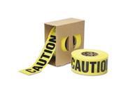 9905016134244 Caution Barricade Tape 2 Mil Thick 3 W X 1000 Ft Rol