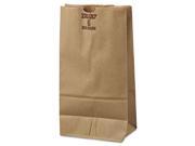 6 Paper Bag 50 lb Base Weight Brown Kraft 6 x 3 5 8 x 11 1 16 500