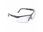 Genesis Eyewear Clear Polycarbonate Hard Coat Lenses Black TPE Frame