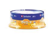 Dvd R Discs 4.7Gb 16X Spindle Matte Silver 25 Pack