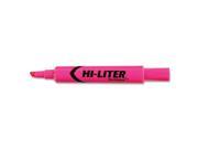 Desk Style Highlighter Chisel Tip Fluorescent Pink Ink 12 Pk