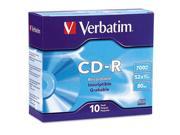 Verbatim DataLifePlus 94760 CD Recordable Media CD R 52x 700 MB