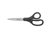 KleenEarth Basic Plastic Handle Scissors 8 Length Pointed Black 3
