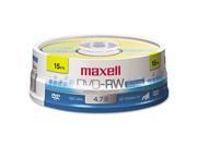 Dvd Rw Discs 4.7Gb 2X Spindle Gold 15 Pack