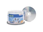 CD R Discs 700MB 80min 52x Spindle Silver 50 Pack
