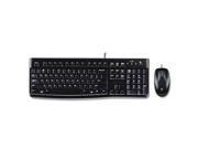 Mk120 Wired Desktop Set Keyboard Mouse Usb Black