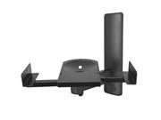 AM40 Side Clamping Bookshelf Speaker Wall Mount supports upto 50 lbs tilts swivel comes as a Pair to mount 2 speakers. Color Black
