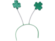 St Patricks Day Green Shamrock Clover Head Bopper Hat