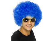 New Mens Womens Child Costume Blue Afro Disco Wigs