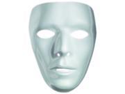 Adult s Male Blank White Halloween Costume Face Mask Facemask