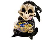 Large 20 Grim Reaper Halloween Candy Holder Decoration Statue