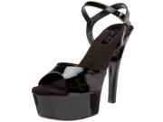 Women s Highest Heel 6 Platform Sandal Black Size 5 Shoes