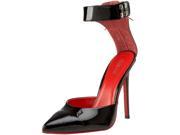 Women s Highest Heel 5.25 Ankle Strap Rear Corset Lace Up Black Size 6 Shoes