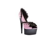 Highest Heel Women s 6 Open Toe D Orsay Satin Upper Pink Satin Size 10 Shoes