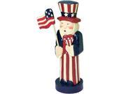 10 Wooden Uncle Sam Statue Prop Patriotic Decoration