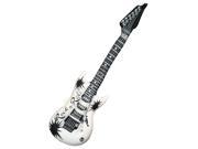 Inflatable White Hero Costume Party Decoration Guitar