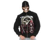 Boys Small 27 28 Grim Reaper Costume Hoodie Sweatshirt