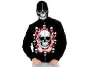 Boys X Small 26 27 12 Pack of Skulls Costume Hoodie Sweatshirt