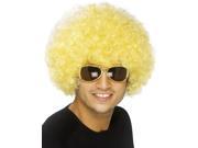 New Mens Womens Child Costume Blond Yellow Afro Wigs
