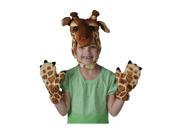 Child Costume Accessory Giraffe Cap and Paws Set