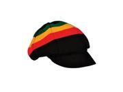 Deluxe Rasta Rastafarian Costume Accessory Jamaican Knit Beanie Hat