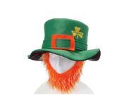 St Patricks Day Costume Leprechaun Hat And Orange Beard