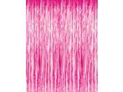 3 x 8 Pink Tinsel Foil Fringe Door Window Curtain Party Decoration