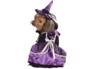 Purple Black Witch Warlock Dog Pet Costumes Size Small 11