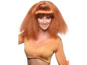 Adult Womens Brown Go Disco 70s Wavy Costume Accessory Wig