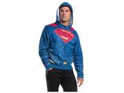 Adults Men s Superman Dawn Of Justice Hoodie Top Costume Large 44