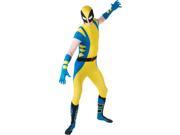 Men s Marvel Comics Hero Wolverine 2nd Skin Full Body Jumpsuit XL 44 46