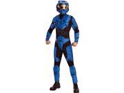 Adults Men s Halo Guardians Nightfall Spartan IV Blue Armor Costume XL 44 46