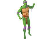Men s Teenage Mutant Ninja Turtles Donatello 2nd Skin Costume Large 42 44