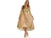 Womens Maleficent Sleeping Beauty Aurora Gold Coronation Gown Costume Size 18 20