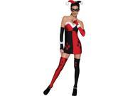 Adults Women s Sexy Batman Villain Harley Quinn Dress Costume Small 6 9