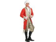 Adult X Small 34 36 Colonial British Red Coat Soldier Costume
