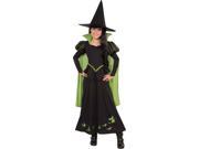 Childs Girls Wicked Witch Of The West Oz Costume Large 12 14