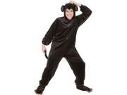 Adult Plus Size 3XL Micro Fiber Jungle Safari Monkey Suit With Tail Costume
