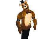 Adult Mens Five Nights At Freddy s Plush Freddy Bear Horror Costume XL 44 46