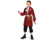 Childs Official Disney Peter Pan Captain Hook Pirate Costume Toddler 3 4T