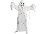Child Boy s Cool Ghoul Ghost White Costume And Mask Medium 8 10