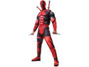 Men s Deadpool Deluxe Fiber Filled Avengers 2 Costume Standard Size Large