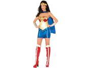 Women s Deluxe Classic Wonder Woman Corset With Skirt Costume Set Large 10 12
