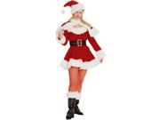 New Adult Medium Classic Sexy Miss Santa Claus Costume