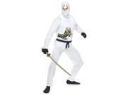 Adults Large 42 44 Men s White Ninja Avenger Series 2 Martial Arts Costume