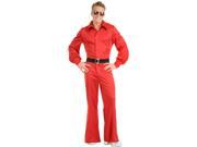 Mens Medium 40 42 Red Disco Studio 54 Jumpsuit Costume