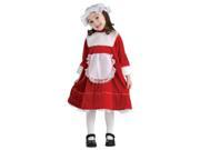 Girls Medium 8 10 Classic Lil Little Mrs Santa Claus Costume